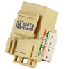 Monoprice Cat6 Punch Down Keystone Jack for 22-24AWG Solid Wire, Beige - 4 of 4