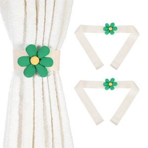 Unique Bargains Cute Flower Fashion and Elegant Design Curtain Tiebacks 2 Pcs - 1 of 4