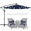 Best Choice Products 10ft Solar LED Offset Hanging Outdoor Market Patio Umbrella w/ Adjustable Tilt - 2 of 4