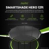 JumpFlex SMARTSHADE Soft Outdoor Trampoline Shade Canopy Cover for Sun Protection, Compatible with HERO 12' Model ONLY, TRAMPOLINE NOT INCLUDED, Black - 2 of 4