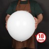 PartyWoo Balloons White Matte 18 Inch 20 pcs - 2 of 4
