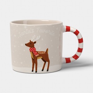 16oz Christmas Stoneware Santa's Favorite Mug - Wondershop™ - 1 of 3