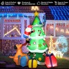 Costway 7 FT Inflatable Christmas Tree Santa Decor w/LED Lights Outdoor Yard Decoration - 2 of 4