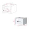 NicBex 13.8 inch Wide Floating Nightstand with 1 Drawer,Wall-Mounted Side Table with Sleek Handle,Bedside Table for Bedroom,Living Room - 3 of 4