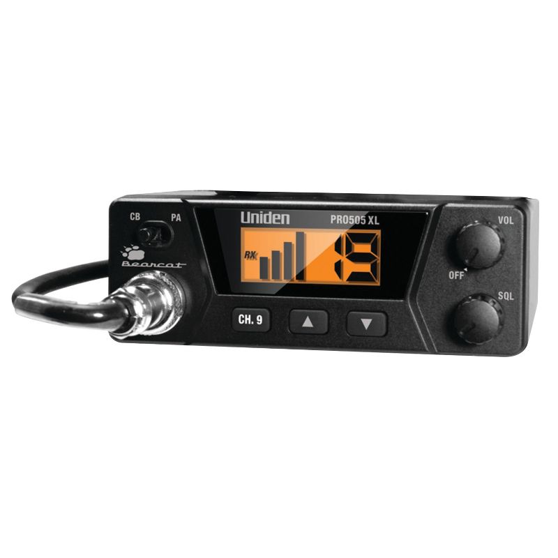 Uniden® Professional Series 40-Channel Compact CB Radio, PRO505XL, 2 of 5