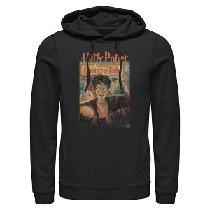 Mens Harry Potter and the Philosopher's Stone Goblet Of Fire Cover Lightweight Hoodie - 1 of 4