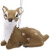 Kurt Adler Resin Ornaments for Christmas Tree, Plush Baby Deer, Assorted (Pack of 3) - 3 of 3