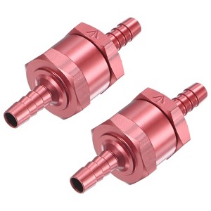 Unique Bargains Aluminum Alloy Non-Return One Way Check Valve Valve 2 Pcs - 1 of 4