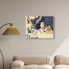 Art Remedy Paul Cezanne - Curtain and Fruit Rustic Chic Farmhouse Wall Art Framed - 2 of 4