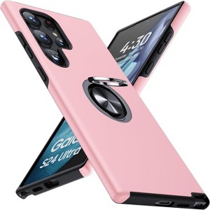 Entronix Case Compatible with Galaxy S24 Ultra - 360° Circular Ring Gripstand - 1 of 4