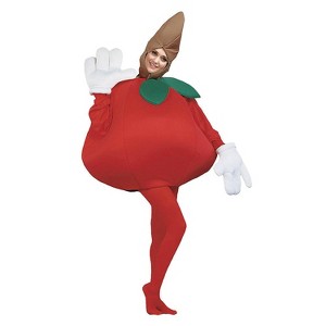 Halloween Express Adult Apple Costume - Size One Size Fits Most - Red - 1 of 2
