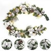 COZONY 6-Foot Pre-Lit Christmas Garland with LED Lights, Artificial Holiday Garland with Ornaments for Mantle Fireplace Staircase Decor - 3 of 4