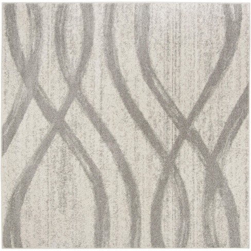 Adirondack Adr125 Power Loomed Area Rug - Cream/grey - 4'x4' - Safavieh ...