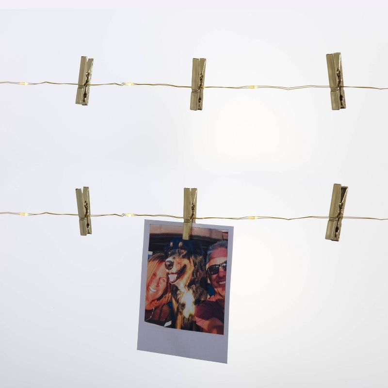 LED Fairy Lights with Metallic Photo Clips - Room Essentials™, 1 of 13
