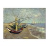 Trademark Fine Art -Vincent van Gogh 'Fishing Boats on the Beach' Canvas Art - 2 of 3