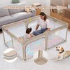 Playpen, 71"×47" Play Pens for Babies and Toddlers - 2 of 3
