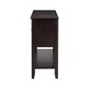 ORRD Console Table Buffet Sideboard Sofa Table with Storage Drawers Cabinets and Bottom Shelf（Lime White） - 4 of 4