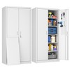 SUXXAN Metal Storage Cabinets with 2 Doors and 5 Adjustable Shelves for Office, Home - 2 of 4