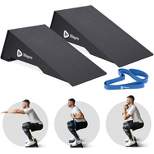 Lifepro Squat Wedge Set with Included Resistance Band - Use as Slant Board for Calf Stretching, Squat Wedge Block, & Slant Board for Squats - Regular