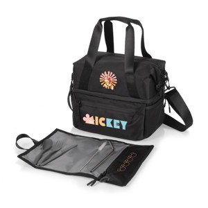 Mickey Mouse Tarana Lunch Bag Cooler with Utensils - Black - 1 of 3