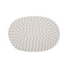 Unique Bargains Trivet Oval Rope Coaster Cotton Non-Woven Fabric 12.6"x8.66"x0.31" - 3 of 3