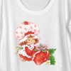Women's Strawberry Shortcake Watercolor Berry Scoop Neck - 2 of 4