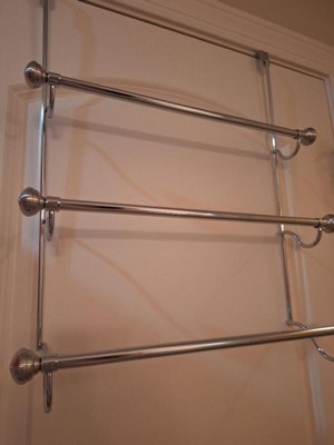 iDesign Expandable Towel Rack - Stainless - 9-1/8 x 2-3/4 x 2-3/8 H - Each 60280