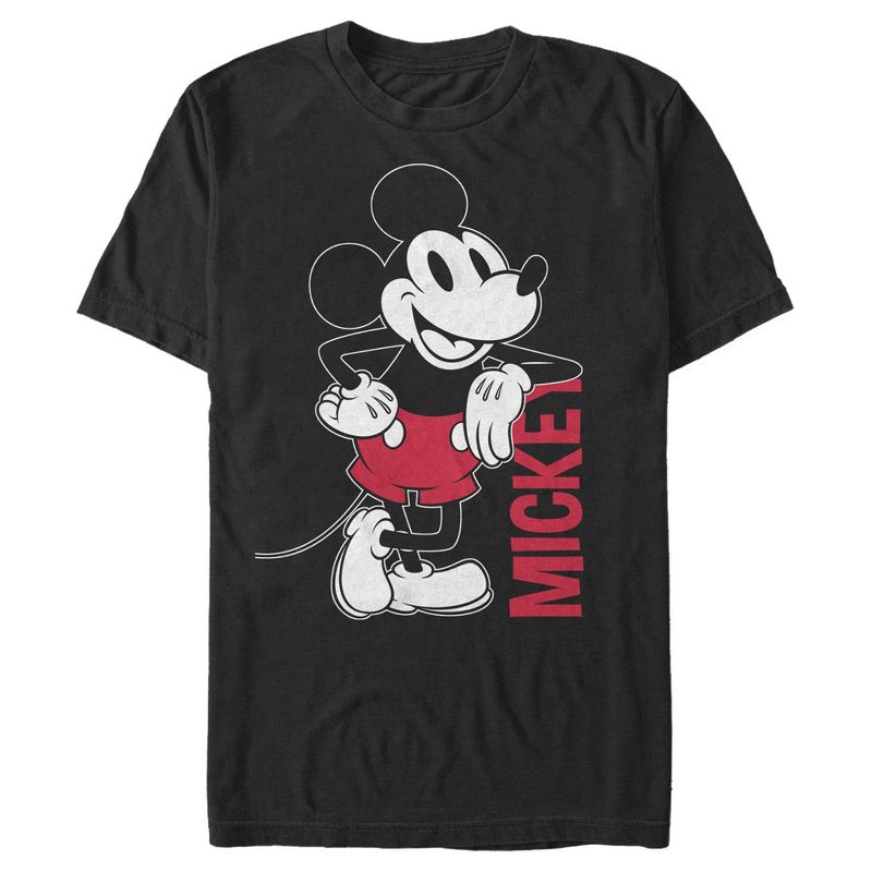Men's Mickey & Friends Mickey Mouse Vintage Lean T-Shirt, 1 of 5