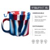 Silipint: 2 Pack 16oz Silicone Coffee Mug W/ Lid, The Patriot (Red, White, Blue) - 2 of 4