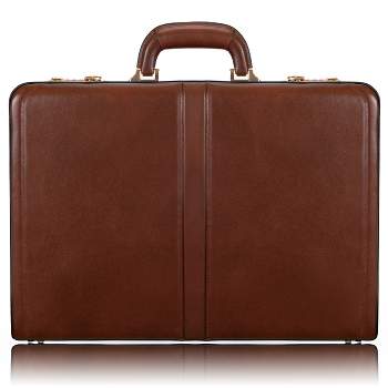 McKlein Harper Leather 4.  Expandable Attache Briefcase - Brown