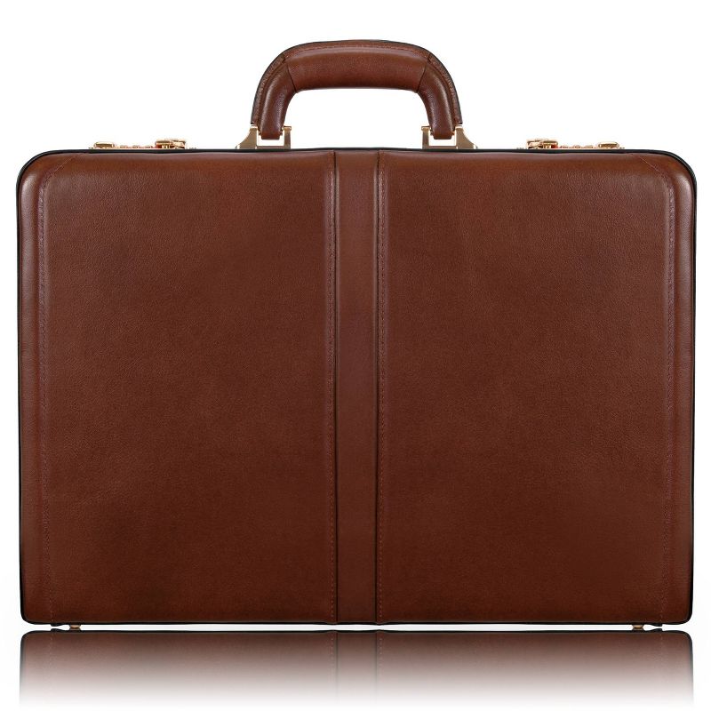 McKlein Harper Leather Expandable Attache Briefcase, 1 of 14