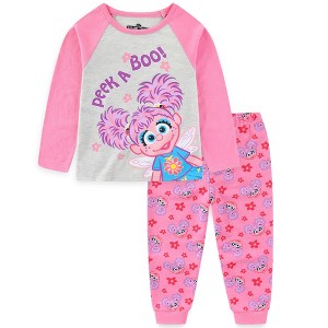 Sesame Street Abby Cadabby Girls 2 Piece Long Sleeve Shirt and French Terry Pants Set for Infant Toddler and Little Kids - Size 12M - 1 of 4