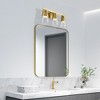 Livex Lighting Bennington 3 - Light Vanity in  Natural Brass - 3 of 4