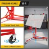16 Ft Drywall Lift, 150LBS Capacity Rolling Drywall Rolling Lifter, Heavy Duty Sheetrock Hoist with Telescopic Arm for Home & Commercial Use - 4 of 4