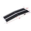 6' Aluminum Wheelchair Ramp 600LBS Capacity, Portable Folding Threshold Ramp with a Slip-Resistant Surface, Height Range 4-18" for Home, Steps, Stairs - 4 of 4