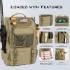 Fishing Tackle Backpack with Rod Holder 4 Tackle Boxes, Storage Fishing Gear and Equipment - 3 of 4