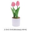 Unique Bargains Artificial Plants Tulip Plastic 3.15"x3.15"x9.84" 1 Pcs - 3 of 4