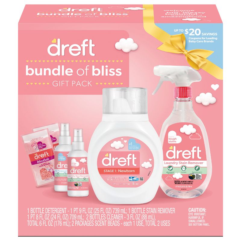 Dreft Bundle of Bliss Laundry Detergent Gift Pack - 6ct, 1 of 9