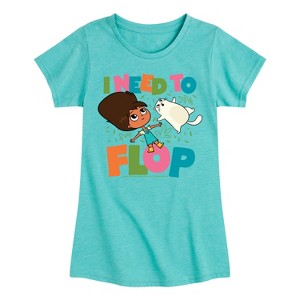 Girls' - Rosie's Rules - I Need To Flop Fitted Short Sleeve Graphic T-Shirt - 1 of 3