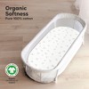 KeaBabies Organic Bassinet Sheet for Baby Girls, Boys, 2-Pack Soothe Bassinet Fitted Sheets, Bedside Bassinet Mattress Sheet - 2 of 4