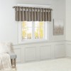 PAGED 26"x50" Valance for Windows,Lightweight Faux Silk Small Short Valance with Beads for Bathroom,Laundry,Living Room,Bedroom - 2 of 4