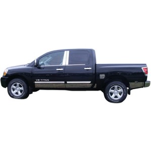 QAA is Compatible with 2004-2015 Nissan Titan 4 Piece Stainless Window Sill Trim Set, 1.25" Width WS24520 - 1 of 4