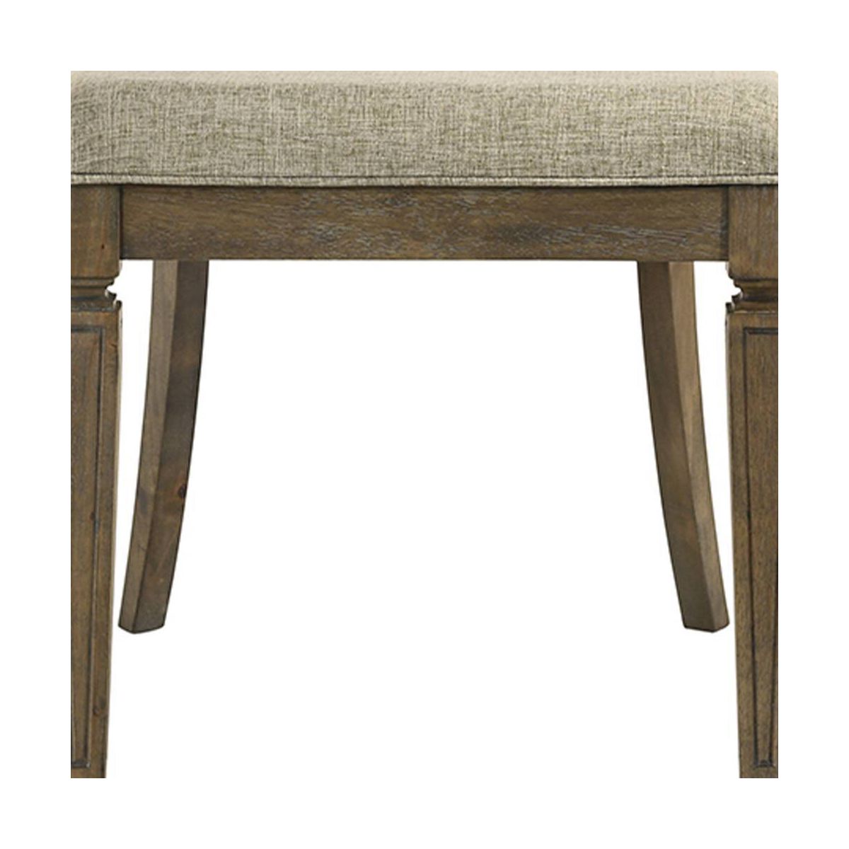 Acme Furniture Parfield Dining Chair Fabric/Weathered Oak Finish - thumbnail 7