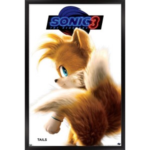 Trends International Sonic The Hedgehog 3 - Tails Feature Series Framed Wall Poster Prints - 1 of 4