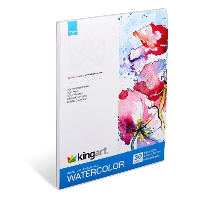 KINGART Watercolor Paper 9x12 30 Sheets