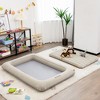 Costway Inflatable Toddler Travel Bed with Electric Pump Portable Blow Up Bed for Kids Gray - image 3 of 4