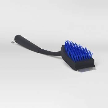 Long Handled Nylon Grill Cleaning Brush - Black - Room Essentials™