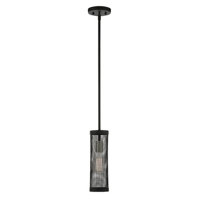 Livex Lighting Industro 1 - Light Pendant in  Black/Brushed Nickel