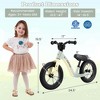 Costway 12 Inch Magnesium Toddler Balance Bike No Pedal Training Toddler Balance Bike White/Pink/Green/Red - 3 of 4