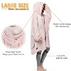 Catalonia Women’s Hoodie Sweatshirt Dress, Casual ¾ Sleeves Pullover Sweater with Kangaroo Pocket, Womens Summer Tops, One Size - 3 of 4